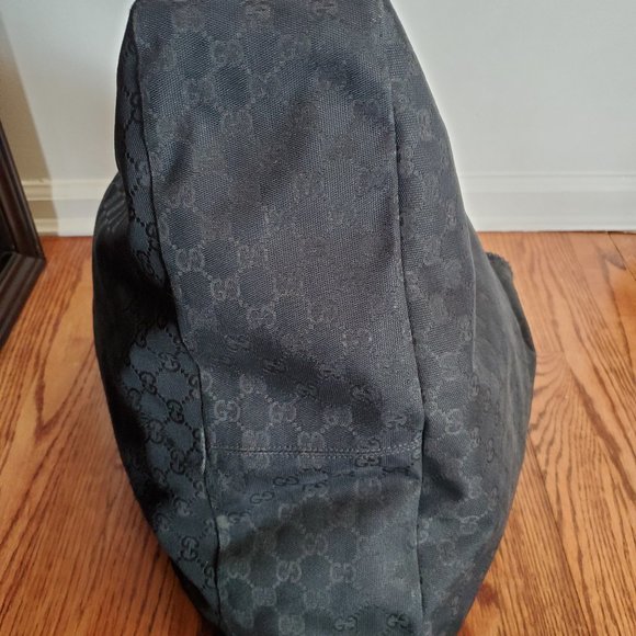 Gucci Horsebit Hobo GG Canvas Large Black - Picture 7 of 16